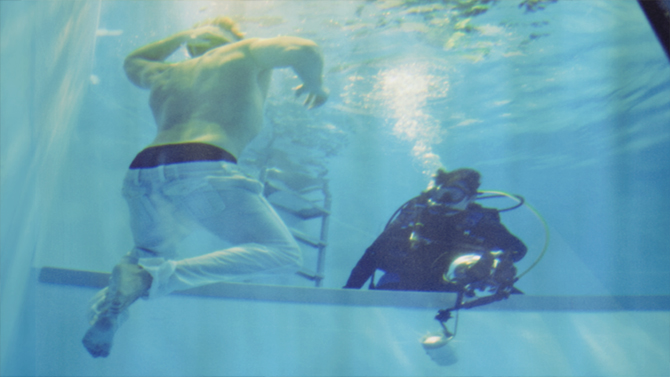 Unterwasser Making of Foto